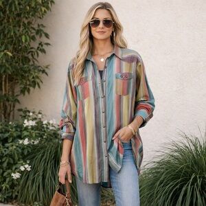 Women’s Wrangler Button Down Top New Never Worn Size 3X